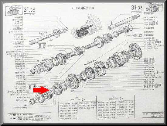 Opsluitring secundaire as (3,50 mm).