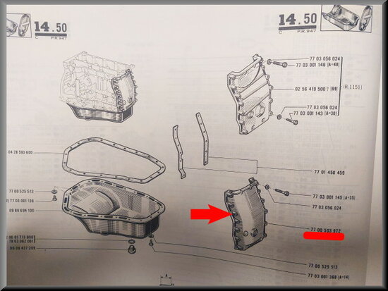 Distributie deksel.