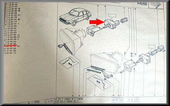 R20-30 Moteur d'essuie-glace.