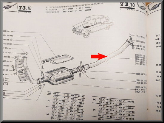 Middenpijp R16 L-TL, lengte 133 cm, geen sleuven aan uiteindes