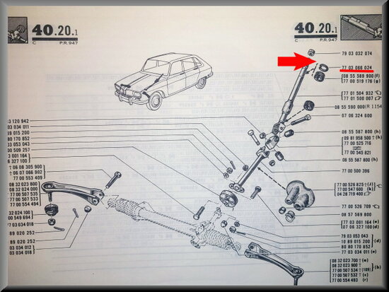 Diaphragm ring steering house. 