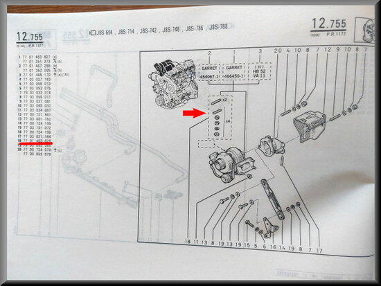 R21: Turbo bevestigingsset (New Old Stock).