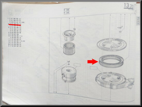 R18-Fuego: Luchtfilter (New Old Stock).