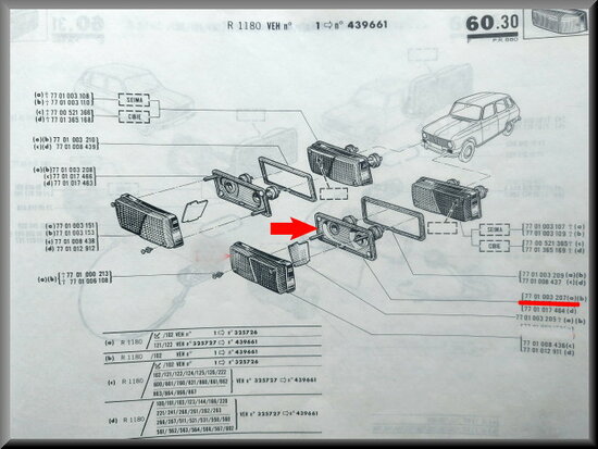 R6: Knipperlicht unit links (New Old Stock, Seima)