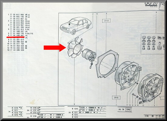 R14: Propeller ventilatie motor ((New Old Stock.