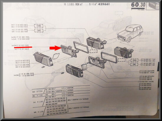 R6: Knipperlicht unit rechts (New Old Stock, Seima)