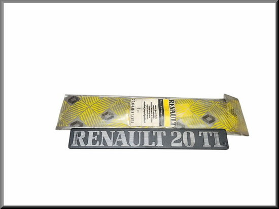 R20:  Embleem "Renault 20 TL" (Plastic, New Old Stock).