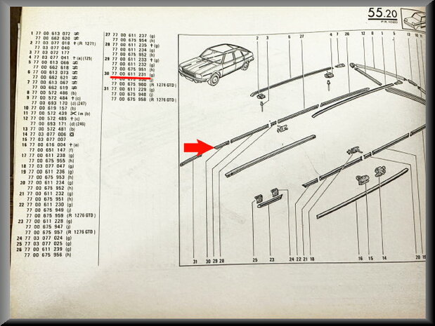 R20-30-Sierlijst (New Old Stock).