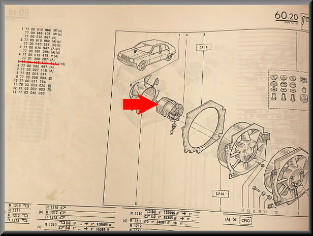 R14: Kachel ventilator motor (New Old Stock).