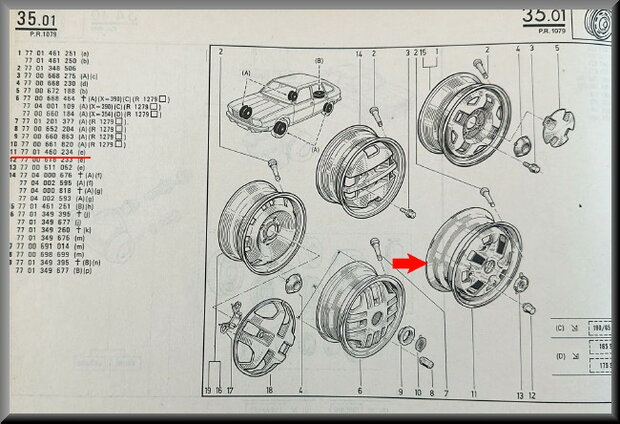 R20-30 Velg (New Old Stock).