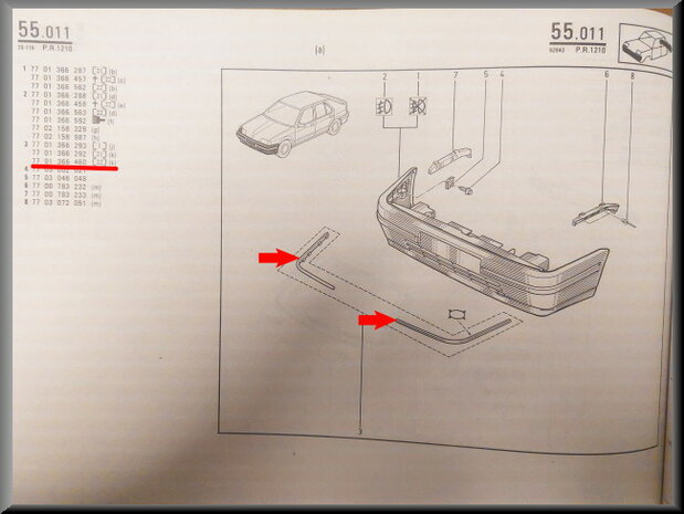 R19 Bumperstrips (New Old Stock).