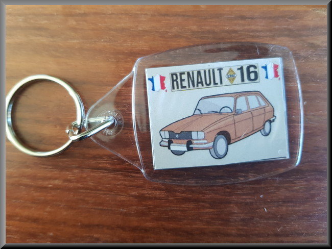 Porte-clés Renault R16, en étain